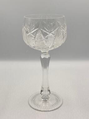 Avondale Imperial Cut Crystal Import Water Goblet Elegant Large Cross Cut